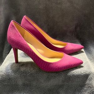 Jessica Simpson pink textured D’Orsay stiletto size 9